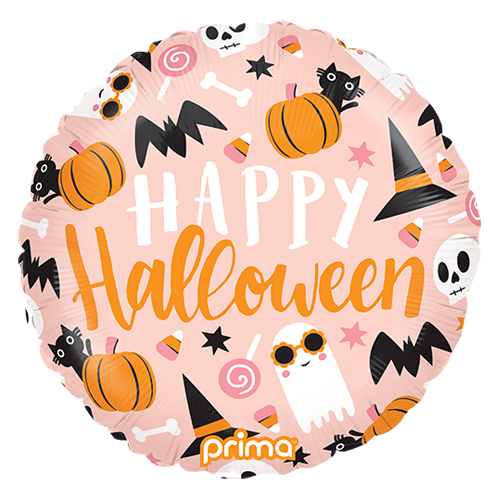 [PF-0002-18] 18" Rond Happy Halloween Cute Icons - Prima