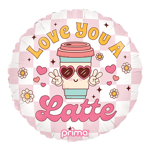 [PF-0067-18] 1 Alu 18" Love you a latte - Prima