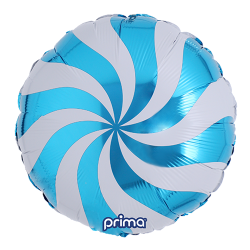 [PF-BSWL-18] 1 Alu 18" Candy Swirl Blue - Prima
