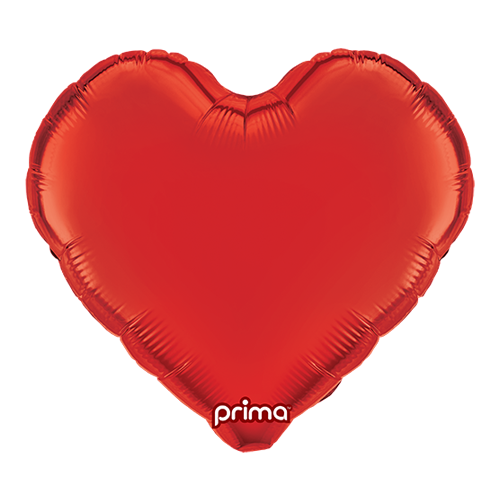 [PF-RDHT-18] 1 Alu 18" Heart Red - Prima