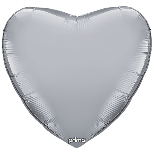 [PF-SVHT-32] 1 Alu 32" Heart Silver - Prima