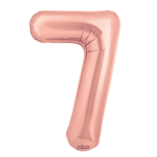 [PF-RGD7-34] 1 alu 34" Chiffre 7  Rose Gold - Prima