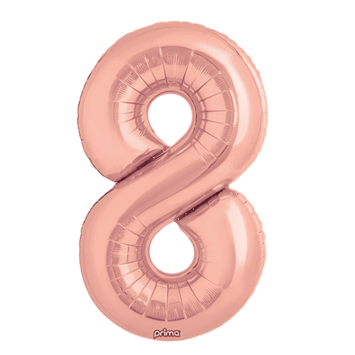 [PF-RGD8-34] 1 alu 34" Chiffre 8  Rose Gold - Prima