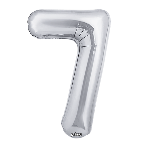 [PF-SLV7-34] 1 alu 34" Chiffre 7  Silver - Prima