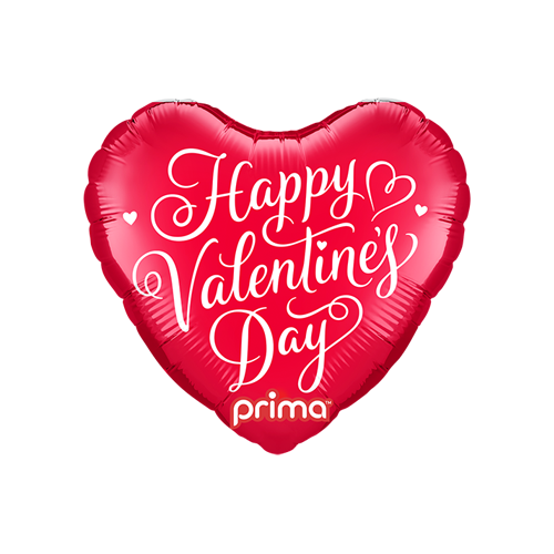 [PF-0083-9] 9" Coeur Happy Valentine's Day Script - Prima