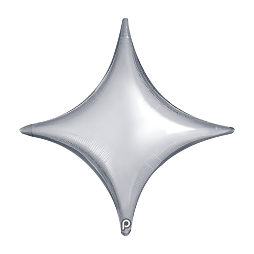 [PF-SVSP-18] 1 Poche De 5 Déco TM Starpoint Silver 18" - Prima