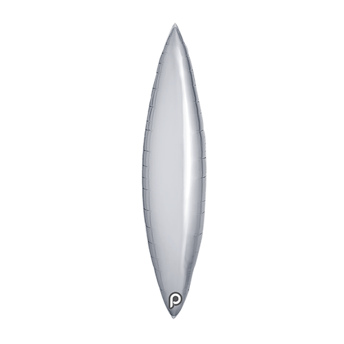 [PF-SVTP-18] 1 Poche De 5 Déco TM Taper Silver 18" - Prima