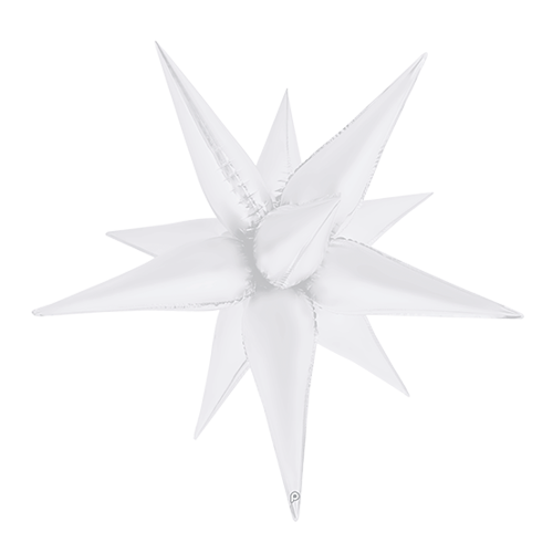 [PD-0142-40] 40" White Satin Starburst - Prima