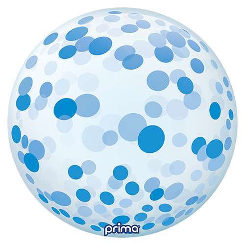 [PS-BLCF-22] 1 Sphère TM 20" Blue Confetti - Prima