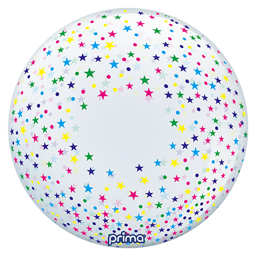 [PS-CSTR-22] 1 Sphère TM 20" Colorful Confetti Stars - Prima