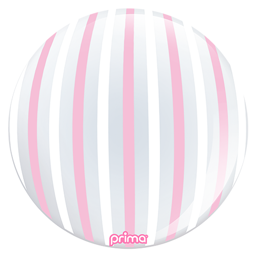 [PS-PWST-22] 1 Sphère TM 20" Pink & White Stripe - Prima