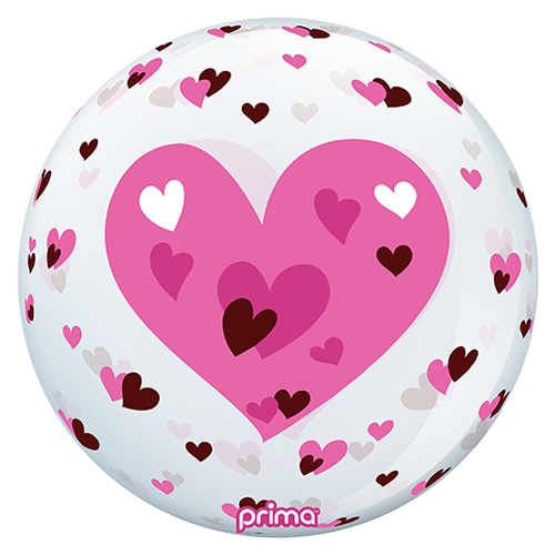 [PS-PHRT-22] 1 Sphère TM 20" Pink Hearts - Prima
