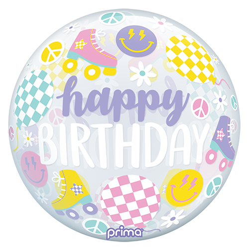 [PS-RSKT-20] 1 Sphère TM 20" Happy Birthday Retro Skates - Prima