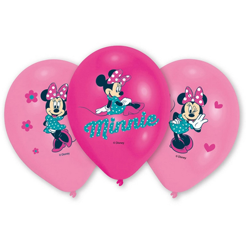 [999239-FR] Poche De 6 Ballons 11" Latex Minnie Licence