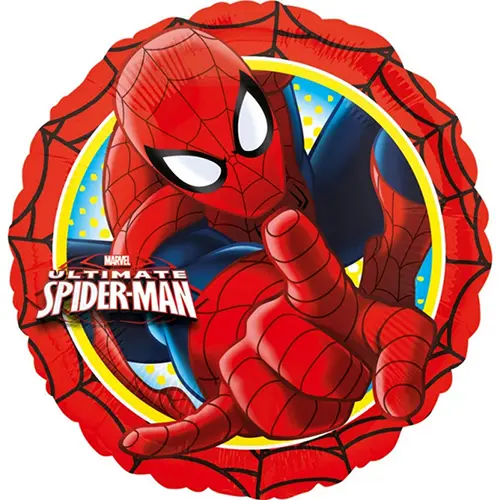 [2635001-FR] SpiderMan Alu Rond 17" Licence