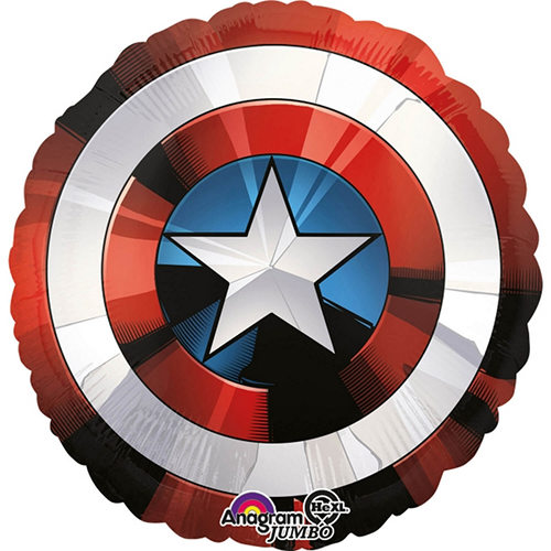 [3484101] Bouclier Captain America Alu Rond 17" - Licence