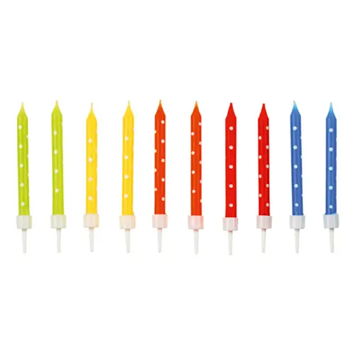 [9900924-FR] 24 Bougies Spirale Assorties 6.3 Cm - Amscan