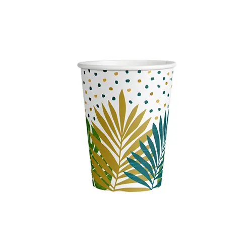 [9913801-FR] Lot De 8 Verres 250Ml Feuilles - Amscan