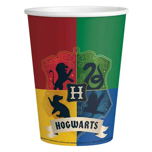 [9915076] Lot De 8 Verres 250Ml Harry Potter - Amscan