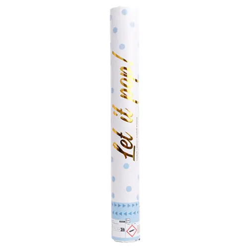 [9916467-FR] Canon Confettis Papier Rond Bleu 40cm *1 