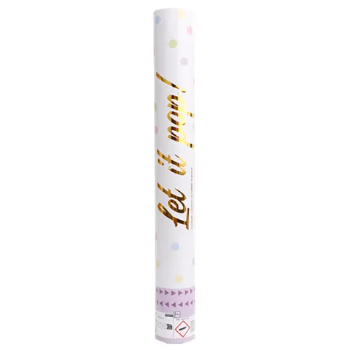 [9916473-FR] Canon Confettis Papier Rond Assortis Pastel 40cm *1 