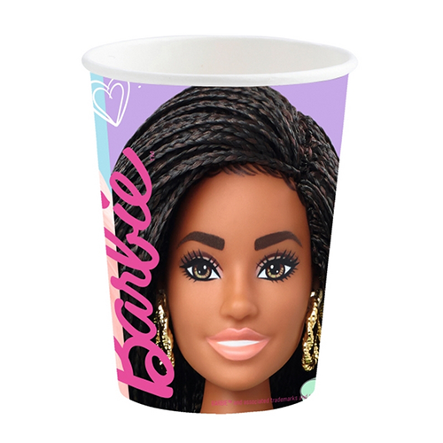 [9915481-66-FR] Lot De 8 Verres 250Ml Barbie - Amscan