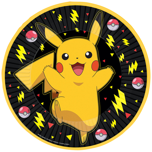 [9917104-66-FR] Lot De 8 Assiettes 23Cm Pokemon 2024 - Amscan