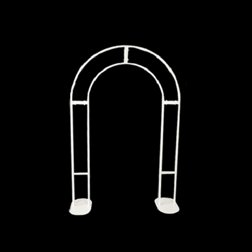 [B431-2012W] Petite Arche Portique En Métal Blanc 2M – Borosino - FDS