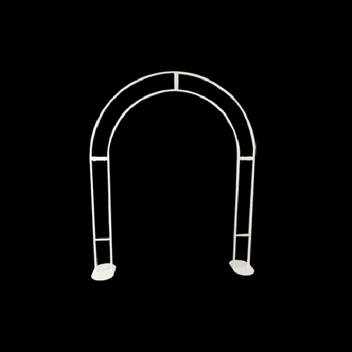 [B431-2816W] Arche Portique En Métal Blanc 2M – Borosino - FDS