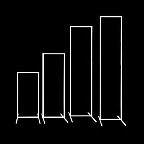 [B457W] 4 piece decorating frame White -Borosino - FDS