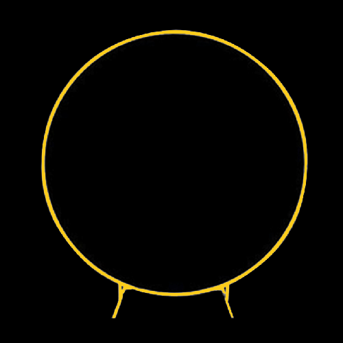 [B459A-1.0G] Arche Ronde Dorée En Métal 1M – Borosino