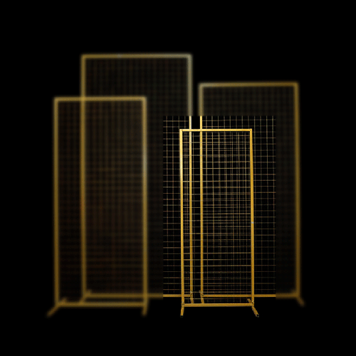 [B460-1130G] Cadre Maille Rectangulaire 1,1M Doré – Borosino - FDS