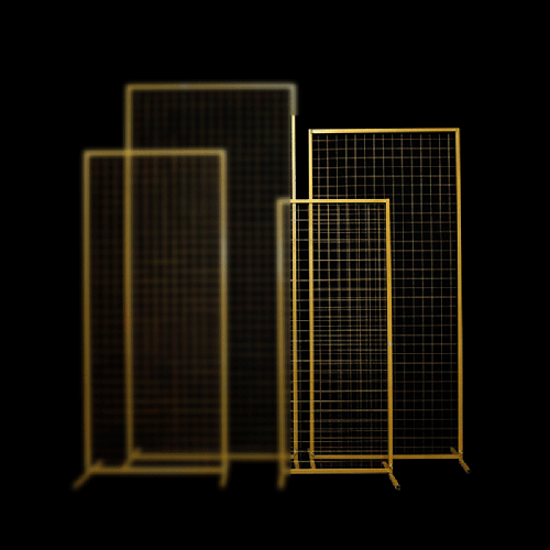 [B460-1740G] Cadre Maille Rectangulaire 1,7M Doré – Borosino