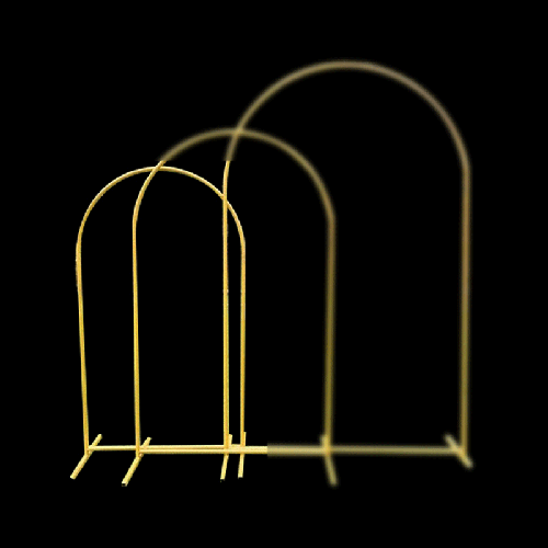 [B462-1.8G] Cadre Arrondi En Métal Doré 1.8M – Borosino - FDS