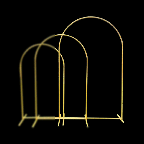 [B462-2.5G] Cadre Arrondi En Métal Doré 2.5M – Borosino - FDS