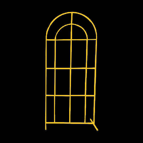 [B465-1224G] Cadre Panneau Arrondi En Métal Doré – Borosino -FDS