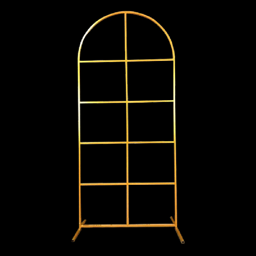 [B476-2010G] Arche En Métal Dorée 2Mx1M – Borosino - FDS