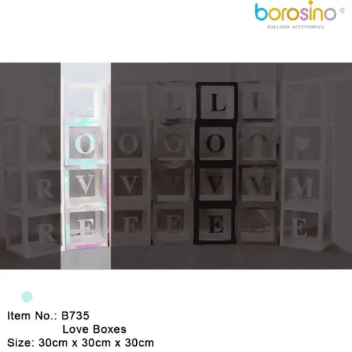 [B735L-IR] Cubes Love Iridescent - Borosino