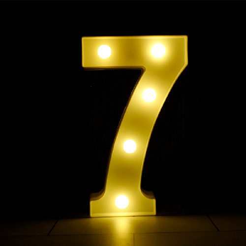 [B909-7] Chiffre 7 Lumineux Led – Borosino