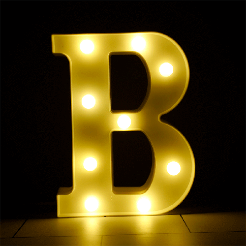 [B926-B] Lettre B Lumineuse Led – Borosino