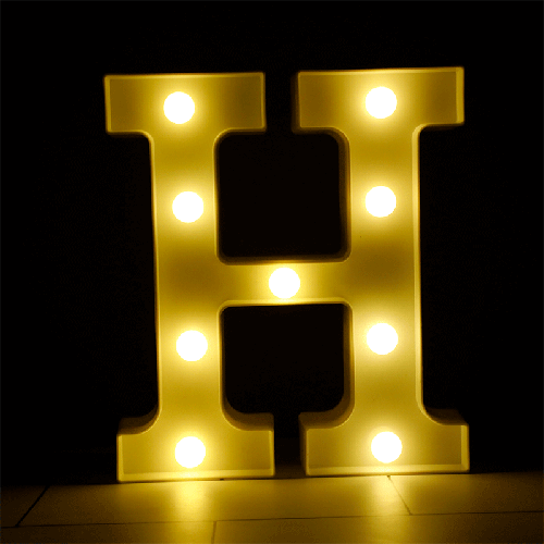 [B926-H] Lettre H Lumineuse Led – Borosino