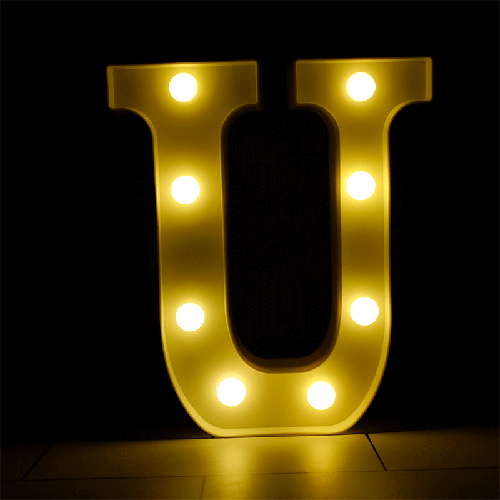 [B926-U] Lettre U Lumineuse Led – Borosino