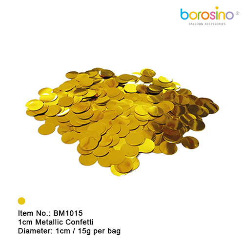 [BM1015G] Confettis De 1Cm Sachet De 15G Dorée - Borosino - FDS