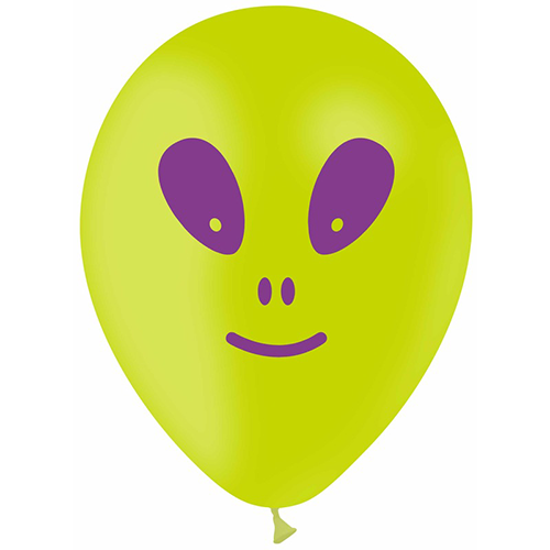 [ALIEN] 50 Balloons 5" Printed Alien 1F