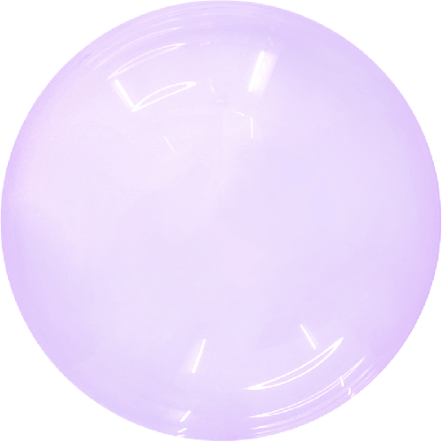 [BBQ001-4-10-FR] Crystal Bubble 10" Violet - Eanjia