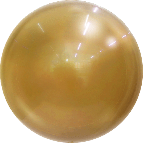 [BBQ002-10-12-FR] Metallic Bubble 12" Chrome Doré - Eanjia