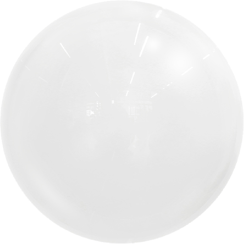 [BBQ002-4-12-FR] Metallic Bubble 12" Blanc - Eanjia
