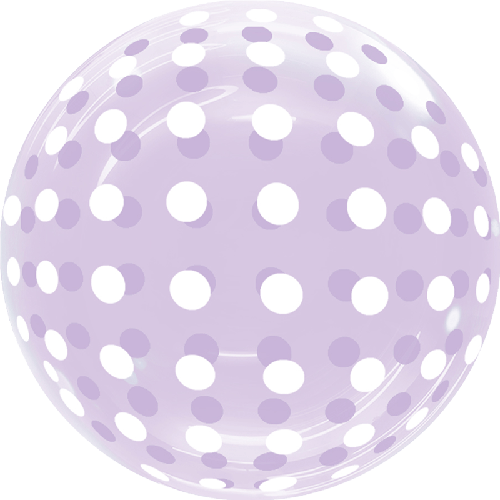 [BBQ007-5] Dots Bubble 18" Violet