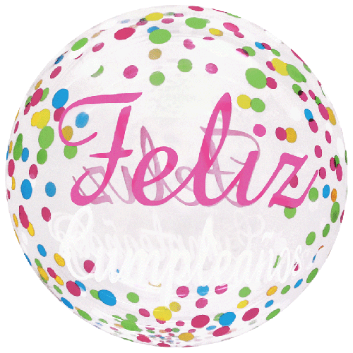 [BBQ010-26] Printed Bubble 20" Feliz Dots - FDS