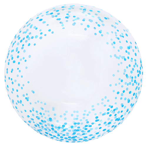 [BBQ010-30] Printed Bubble 20" Bleu dots